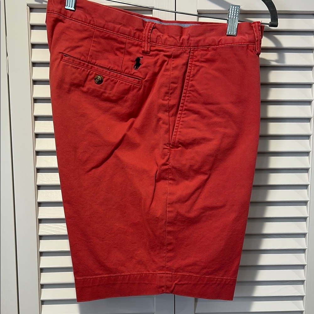 Polo by Ralph Lauren Red Flat Front Shorts
